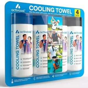 Blue and White Cooling Towel Set